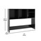 Flash Furniture Lotus Desktop Bookshelf Storage Organizer with Multiple Cubbies in Black NAN-17295-BK-GG - alternate 6